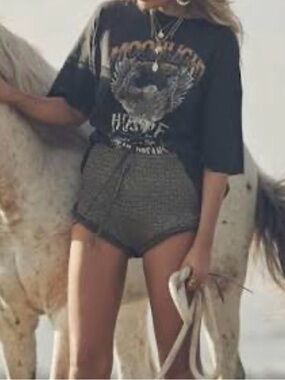 Spell Textured Knit Shorts